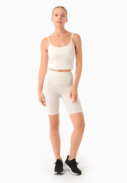 ORGANICATION ORGANICATION TARRA | Crop-Top aus Bio-Baumwolle, Off white, – Produktbild 2 von 4