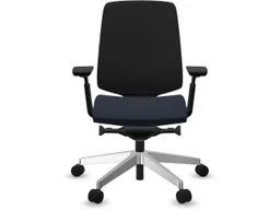 profim profim Bürodrehstuhl "LIGHT UP" mit Armlehnen, Gestell: silber, Sitz: blau – Produktbild 1 von 1