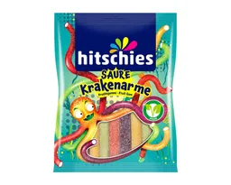 hitschies hitschies Saure Krakenarme 125g - Saure Fruchtgummi-Stangen - Konfektfüllung - Veganer Snack - Beerengeschmack - Fruchtig. Saure Fruchtgummi-Stangen – Produktbild 1 von 1