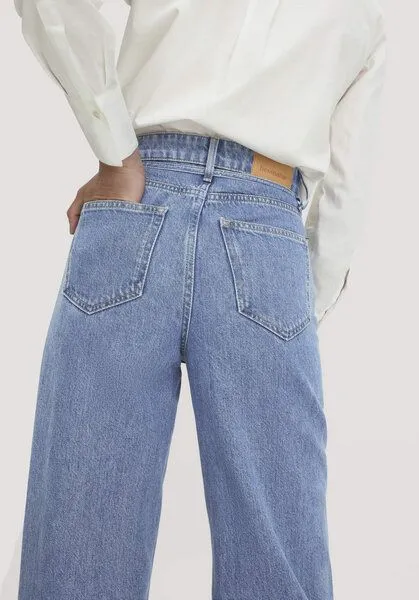 hessnatur hessnatur Jeans ALVA Wide Leg Soft aus Bio-Baumwolle mit TENCEL Lyocell, Light blue, – Produktbild 5 von 8