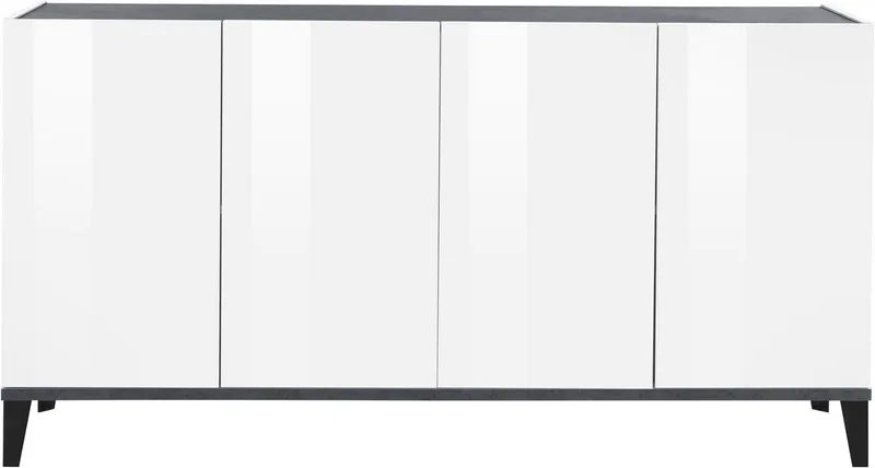 Home affaire Sideboard Sunrise, Breite 160 cm, Weiß, – Produktbild 3 von 5