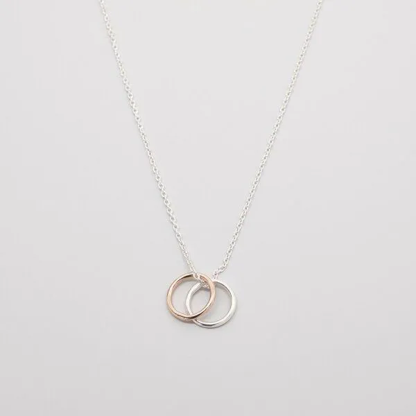 fejn jewelry fejn jewelry Kette 'bicolor circle', Rotgold, – Produktbild 1 von 2
