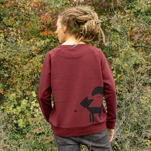 Cmig Cmig Damen Pullover Fuchs, Burgundy, – Produktbild 1 von 4