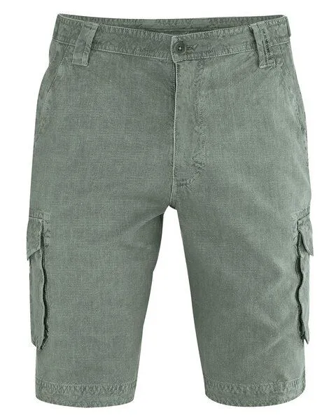 HempAge HempAge Cargoshorts Herren Hanf/Biobaumwolle, Thyme(grün), – Produktbild 2 von 4