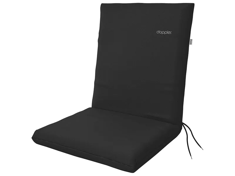 Doppler Auflage "NATURE" niedrig, aus 100% R-PET, 100 x 48 x 6 cm, schwarz – Produktbild 1 von 1