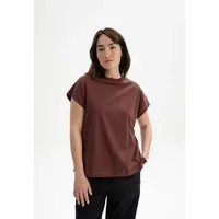 MELA MELA T-Shirt Style MADHU aus 100% Bio-Baumwolle, Bitter choc, – Produktbild 1 von 1