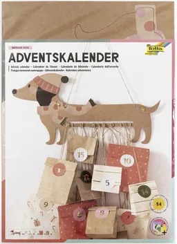 folia folia Adventskalender Folia Adventskalender SAUSAGE DOG, 54-teilig – Produktbild 1 von 1