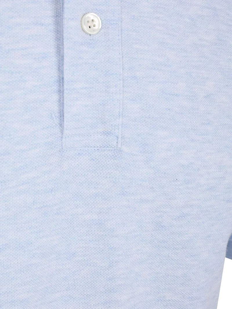 Profuomo Profuomo Piqué Poloshirt Melange Hellblau - Größe L, Hellblau, – Produktbild 4 von 4