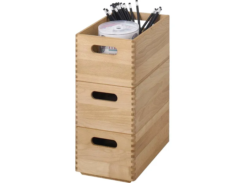 Memo Stapelboxen aus Holz klein, 3 Stk. – Produktbild 1 von 1