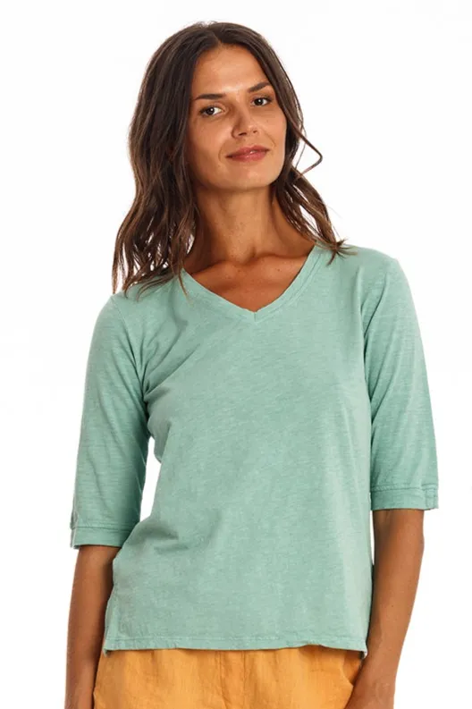 RAVENS VIEW IBIZA RAVENS VIEW IBIZA Damen vegan Top Lisa Cameo Grün, Hellgrün, – Produktbild 2 von 2