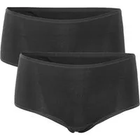Living Crafts LIVING CRAFTS - Damen Panty, 2er-Pack - Schwarz (95% Bio-Baumwolle; 5% Elasthan), Nachhaltige Mode, Bio Bekleidung, Schwarz, – Produktbild 1 von 3