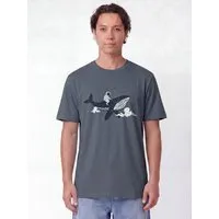 watapparel watapparel T-Shirt Unisex Spacewhale, Blue grey, – Produktbild 1 von 1