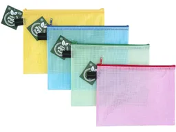 FolderSys FolderSys 4er-Set Kleinkram-Beutel mit Reißverschluss, DIN A5, EVA, farbig sortiert – Produktbild 1 von 1
