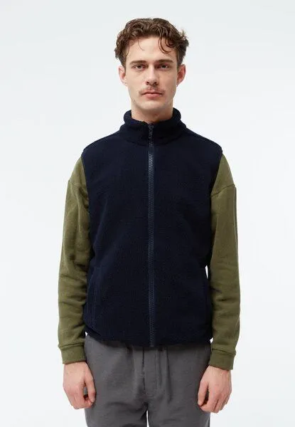 Givn Berlin Givn Berlin Fleeceweste GBSIMON aus recyceltem Polyester, Dark blue, – Produktbild 2 von 3
