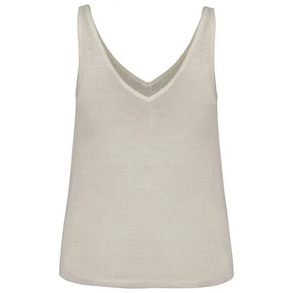 Greenspired Greenspired Damen-Tanktop aus 100 % Leinen - 190g/m², Elfenbein, – Produktbild 1 von 1