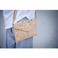 BY COPALA BY COPALA Handtasche -Vegan, Brieftasche aus recyceltem Kork (farbigen Akzenten) – Produktbild 1 von 1
