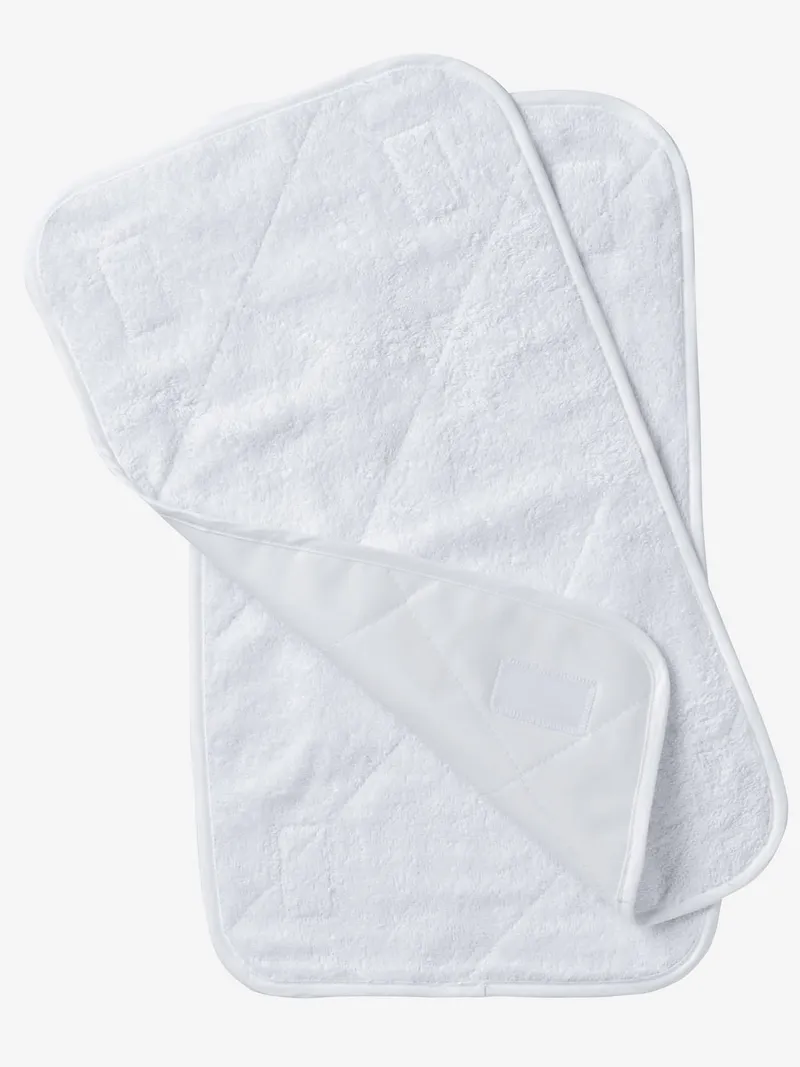 Vertbaudet 2er-Set Ftee-Unterlagen für Baby Wickelauflagen BASIC, Weiß, – Produktbild 1 von 2