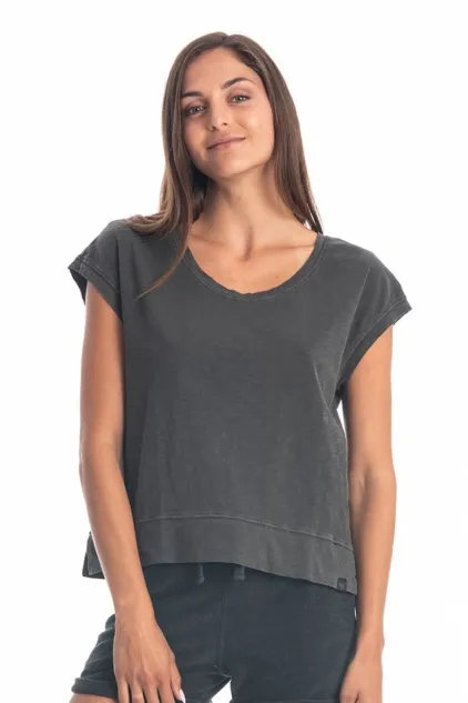 RAVENS VIEW IBIZA RAVENS VIEW IBIZA Damen vegan Top Efeu Anthrazit, Dunkelgrau, – Produktbild 1 von 1