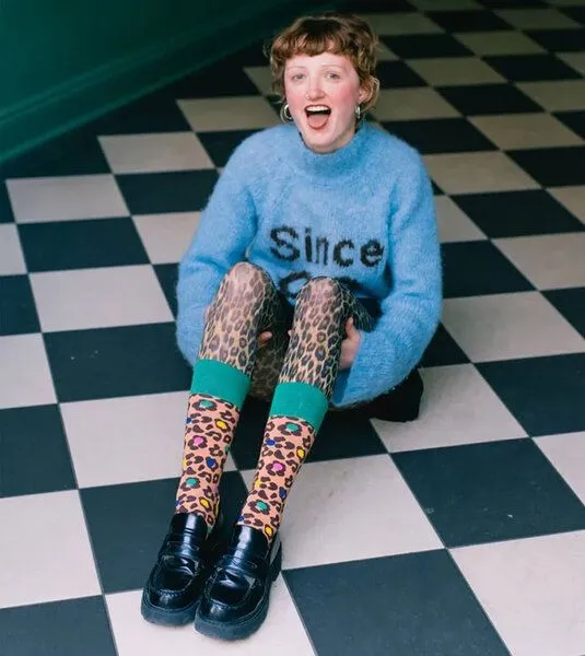 DillySocks DillySocks Socken Leo Spots aus Biobaumwoll-Mix, Mehrfarbig, – Produktbild 4 von 4