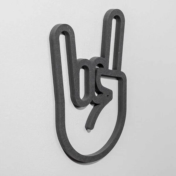 Fyngers Fyngers Wanddekoration gefräst aus Valchromat Rock´n´Roll – Produktbild 2 von 4