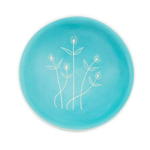 El Puente El Puente Schale "Flower" | Fair Trade & Handmade aus Kenia, Petrol, – Produktbild 1 von 2