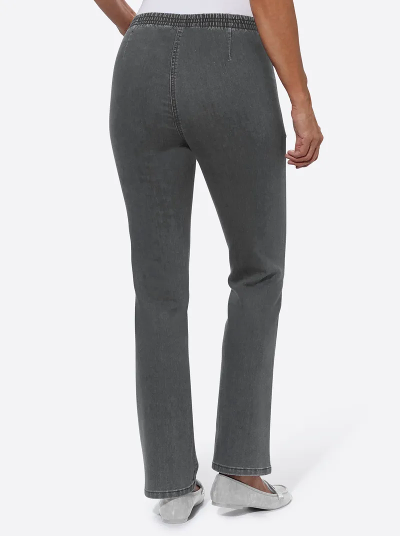 Witt Schlupfjeans, Stone-grey-denim, – Produktbild 2 von 3