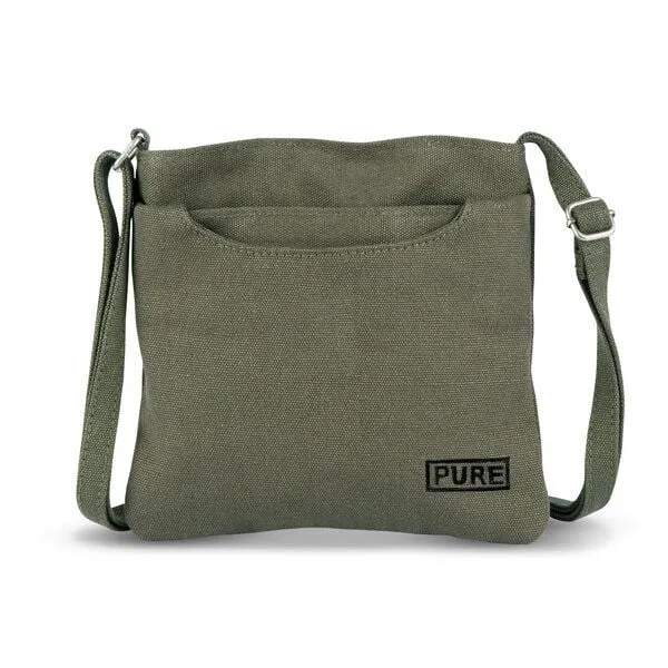 Pure Pure HP-0007 Hanf Schultertasche XS, Khaki, – Produktbild 1 von 1
