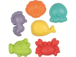 Goki goki Sandförmchen, 6fach sortiert Muschel: 12 x 10,5 x 3 cm – Produktbild 1 von 1