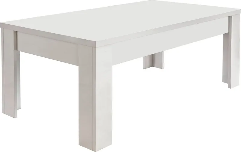 Home affaire Couchtisch Amalfi, 122 x 65 cm, Weiß, – Produktbild 2 von 5