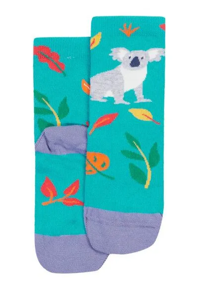 Frugi Frugi Kindersocken in Dreierpack mit Koala, Giraffe und Lama – Produktbild 2 von 3