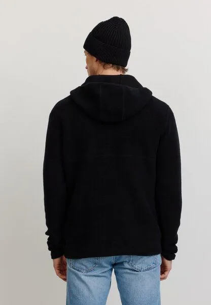 recolution Herren Fleece Hoodie aus Bio-Baumwolle - CAIMITO - recolution, Black (schwarz), – Produktbild 4 von 4