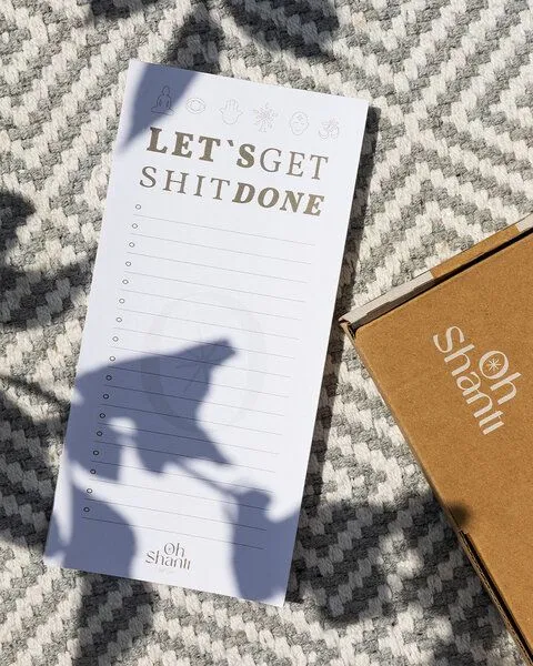 Oh Shanti Oh Shanti To-Do Notizblock "Let's get shit done" – Produktbild 4 von 4
