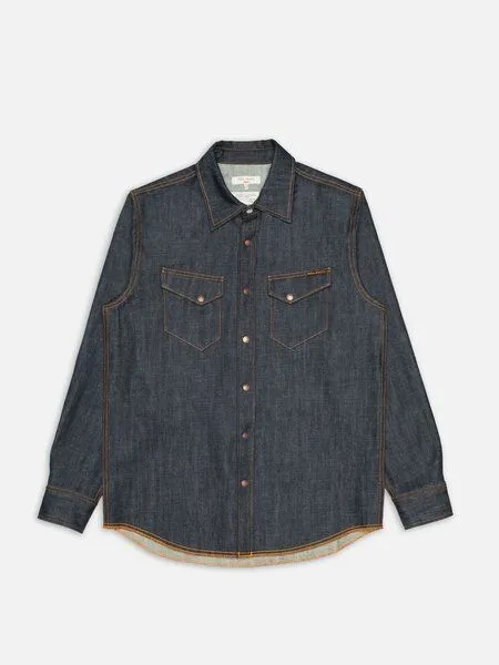 Nudie Jeans Nudie Jeans Gunnar Denim Shirt aus Biobaumwolle – Produktbild 2 von 4