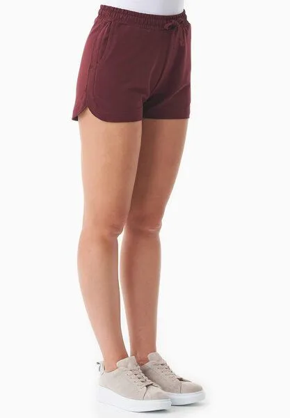 ORGANICATION ORGANICATION SANNDRA | Leichte Sweatshorts aus Bio-Baumwolle, Bordeaux, – Produktbild 2 von 4