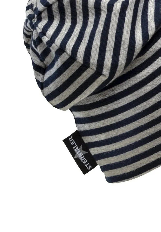 Sterntaler Sterntaler Beanie OCS Beanie (1-St) Kindermütze aus weichem Jersey mit Streifen, Blau, – Produktbild 5 von 5