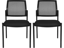 Topstar Topstar Besprechungsstuhl "BtoB 10" Netzrücken, 2 Stk. schwarz – Produktbild 1 von 1