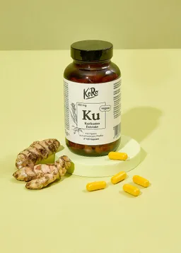 KoRo Kurkuma Extrakt mit Piperin aus schwarzem Pfeffer Kapseln 120 Stück – Produktbild 1 von 1