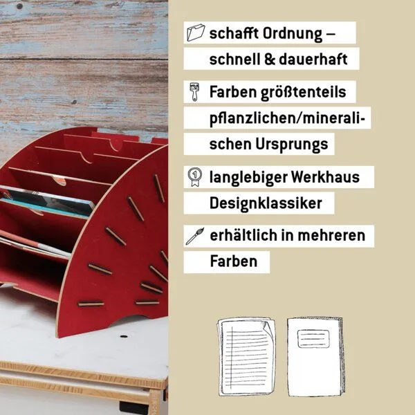 WERKHAUS WERKHAUS Magazin Organizer, Goldgelb, – Produktbild 7 von 7