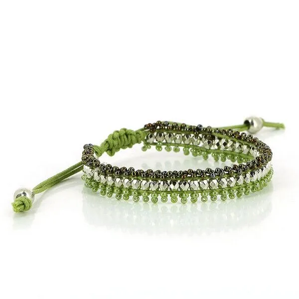Mitienda Shop Mitienda Shop Perlenarmband größenverstellbar, Grün, – Produktbild 1 von 1