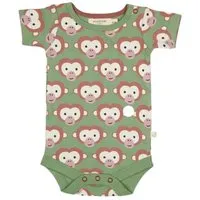 Pigeon by Organics for Kids Pigeon by Organics for Kids Kinder-Kurzarmbody mit Aufdruck, Grün (mit affendruck), – Produktbild 1 von 1