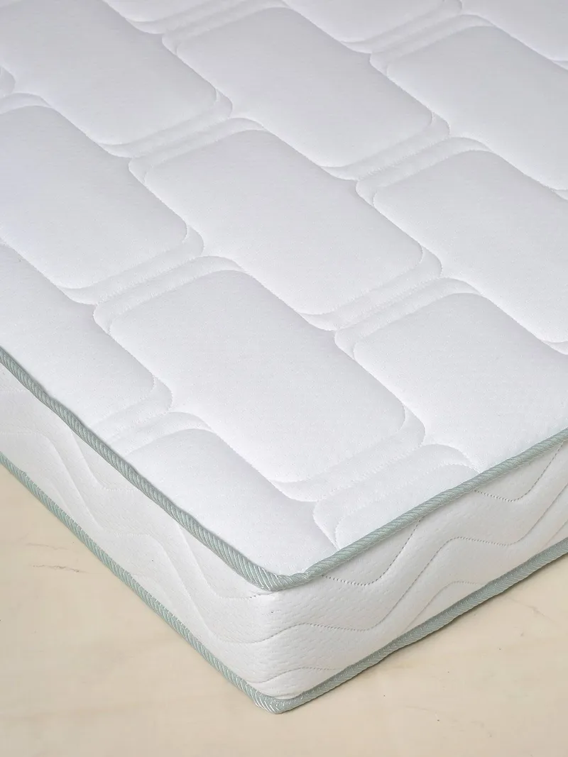 Vertbaudet Kinder Matratze mittelfest 90X200 cm BI-OME Anti-Milben-Ausrüstung NTL, Weiß, – Produktbild 2 von 3