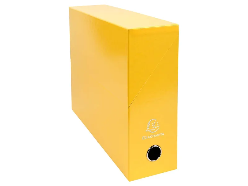 Exacompta 5 Exacompta Archivboxen "Iderama", Griffloch, DIN A4, RB 90 mm, Gelb, – Produktbild 1 von 1