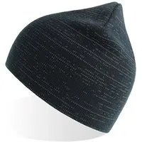 Atlantis Headwear Atlantis Headwear Shine Beanie recyceltes (rPet) Polyester mit Reflexfäden, Navy, – Produktbild 3 von 3
