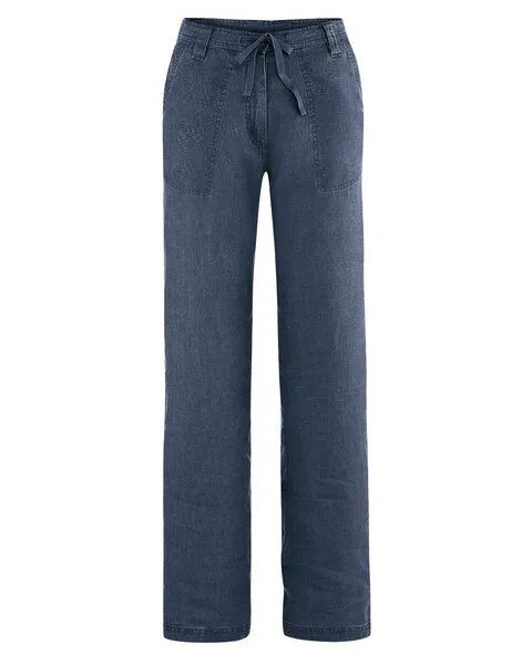 HempAge HempAge Damen Sommerhose 100% Hanf, Wintersky (blau), – Produktbild 1 von 3
