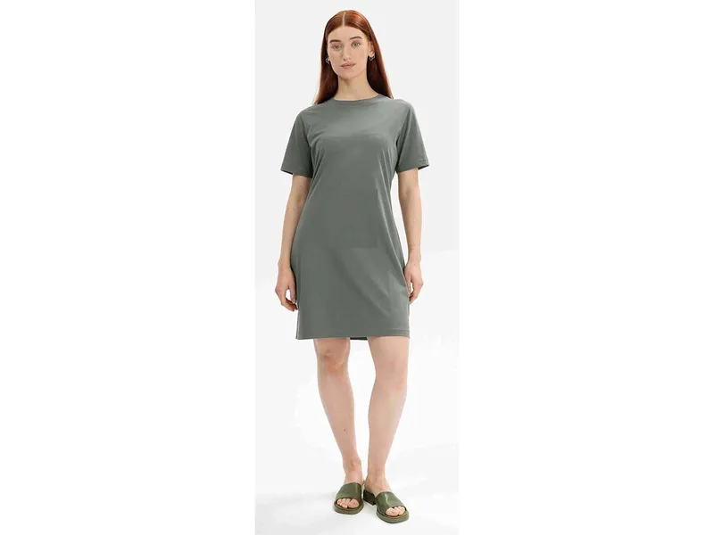 MELA T-Shirt Kleid Style DARSHA | von MELA | Fairtrade & GOTS zertifiziert, Thymian, – Produktbild 1 von 5
