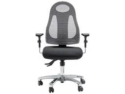 Topstar Topstar Bürodrehstuhl "Sitness Free Art silver", Aluminiumfußkreuz, mit Armlehnen – Produktbild 1 von 1