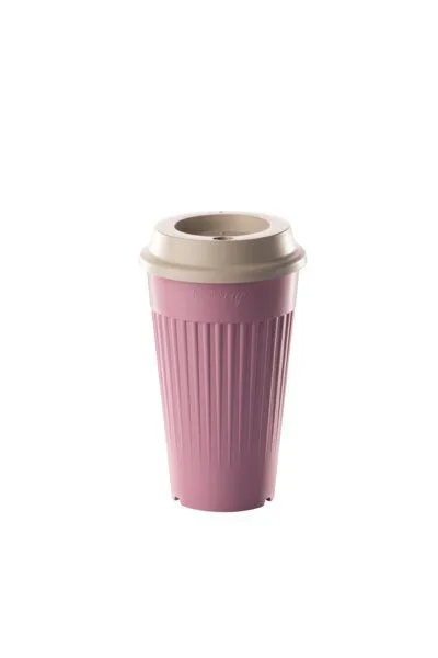 reMAIN reMAIN MAINcup - 4 St. nachhaltige Mehrweg-Trinkbecher 400 ml aus recyceltem Kunststoff – Bruchfest, Spülmaschinenfest & Stapelbar – Perfekt für Cocktails, Kinder, Gastro & Outdoor, Zartrosa, – Produktbild 1 von 3