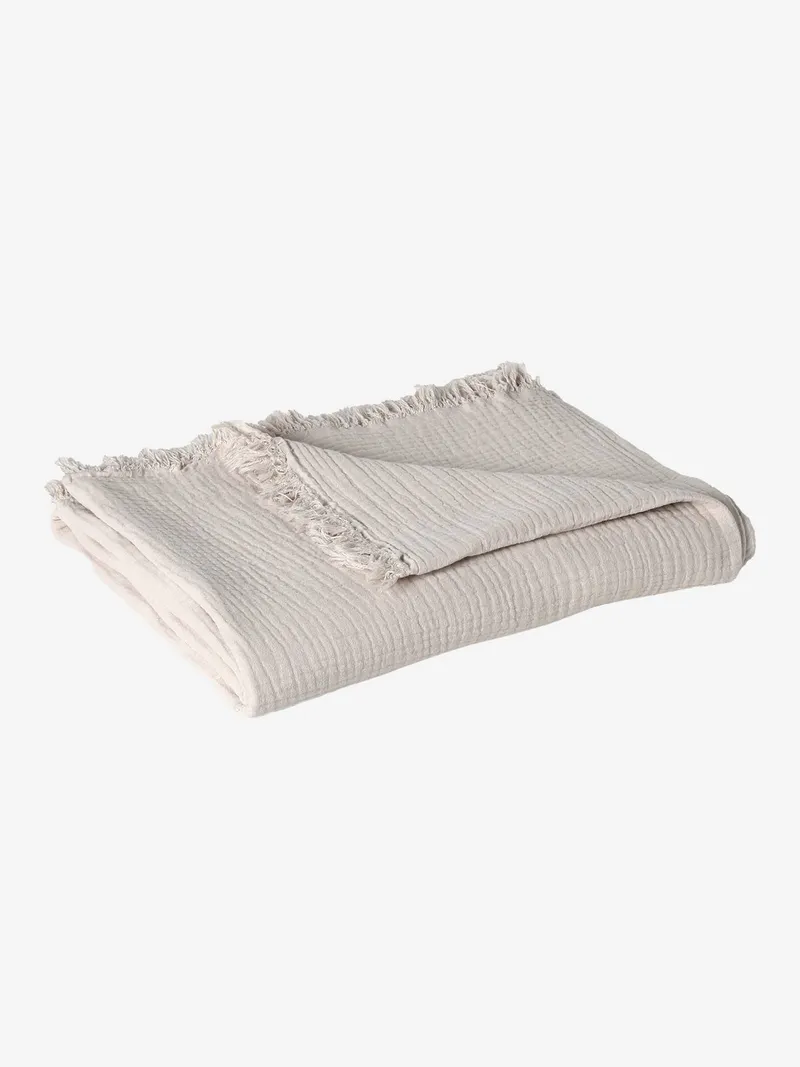 Vertbaudet Babydecke, Taupe, – Produktbild 1 von 3