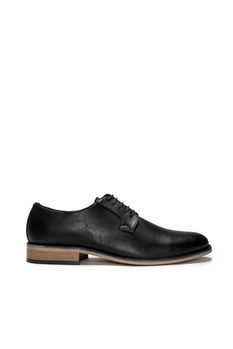 NAE NAE Herren vegan Blucher Jake Black, Schwarz, – Produktbild 1 von 2