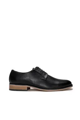 NAE NAE Herren vegan Blucher Schuhe Jake Schwarz – Produktbild 1 von 1